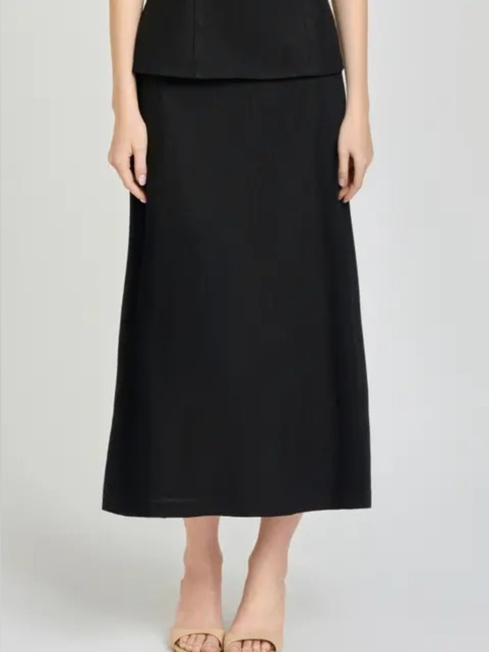 Max Studio London Black midi skirt - XS